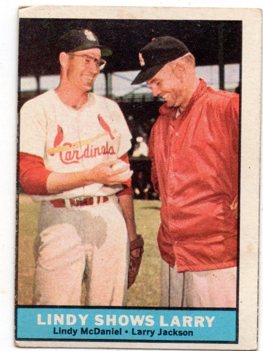 Vintage Baseball Card - Lindy McDaniel and Larry Jackson
